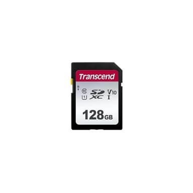 Transcend SDC300S 128GB SDXC SD Card, Compatible with DSLR Cameras/ Digital Cameras / Trail Cameras / Camcorder, Up to 100MB/s, UHS-I U1 V10, Full HD, Class 10 High-Speed Memory Card
