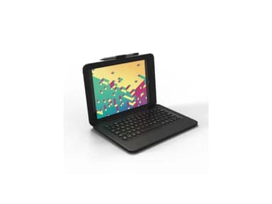 ZAGG Rugged Pro Connect for Apple iPad 10.2" (Gen 9,8,7)| Water Resistant, Keyboard & Case Combo w/Interlocking Keys - Black