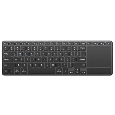 Bnnwa Rechargeable Wireless Keyboard with Touchpad,Multi-Device Computer Keyboard with Trackpad 2.4G and Bluetooth Wireless Touch TV Keyboard for PC/Laptop/Tablet/Smart TV