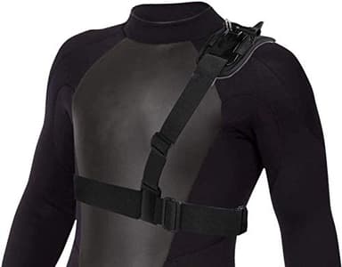 Navitech Adjustable Elastic Shoulder Strap Harness Compatible with The GoXtreme Stage Action Camera