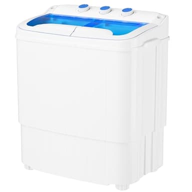 Omelaza Portable Washing Machine,18 lbs Capacity,Washer and Dryer Combo Machine for Homes & Apartments,Twin Tub Laundry Washer with Spin Cycle