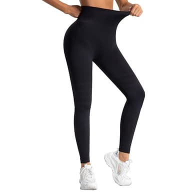 DUOL COOS Cellumove Cellulite 3D Leggings for Women, Anti Cellulite Leggins, Sculpting High Waisted Push Up Fitness Pants (Black, M)
