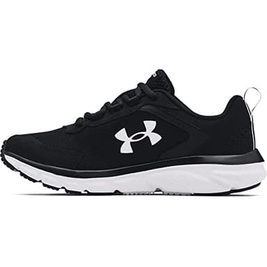Under Armour Women's Charged Assert 9, Black/White, 8 M US