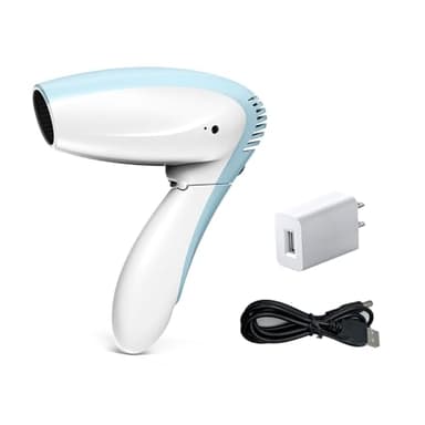 Cordless Hair Dryer - Cool Wind Battery Operated Hair Dryer - Rechargeable Portable Hairdryer for Summer, Indoor, Outdoor, Camping, Tourism (No Hot or Warm Air)