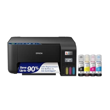Epson® EcoTank ET-2400 Wireless Inkjet All-In-One Cartridge-Free Supertank Color Printer