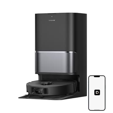 DREAME L40 Ultra Gen 2 Robot Vacuum and Mop with 25,000Pa Suction, Extendable Side Brush and Mop, All-in-One Self-Emptying & Cleaning Dock, Voice & App Control, Black