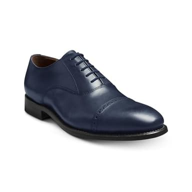 Allen Edmonds Mens Brady Cap Toe Oxford Oxford Navy Leather 10 D