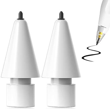 SIXFU Upgraded Tip Compatible with Apple Pencil Tips, Safe Replacement Tip Pen Like iPencil Nib iPad Accessories for iPad Pencil(2 Pack)