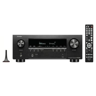 Denon AVR-S980H 7.2-Channel Receiver, Built in Bluetooth and Wi-Fi Plus HEOS Multi-Room Streaming, Dolby Atmos & DTS:X. 90 WPC, 8K/60Hz & 4K/120Hz Video Support, HDMI eARC, Amplifier for Home Audio