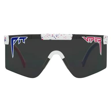 Pit Viper Sunglasses I The Original 2.0 I Regular Fit I 100% UV Lens, Indestructible Frame I Turbo Adjustable for Perfect Fit I Micro Fiber Bag & Retainer Straps I Smoke Lens, White Frame