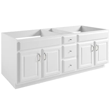 Design House Concord 72 Inch Bathroom Vanity, Ready to Assemble, Solid Wood, White – Design House, 541086