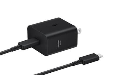 SAMSUNG 45W Wall Charger Power Adapter with Cable Included, Super Fast Charging for Galaxy Phones, Tablets and USB Type C Devices, Low Standby Power Consumption, EP-T4511XBEGUS, Black