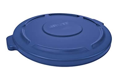 Rubbermaid Commercial Products BRUTE Trash Can Dome Lid, 55-Gallon, Blue, Compatible with the Rubbermaid Heavy Duty 55-Gallon Garbage Bins