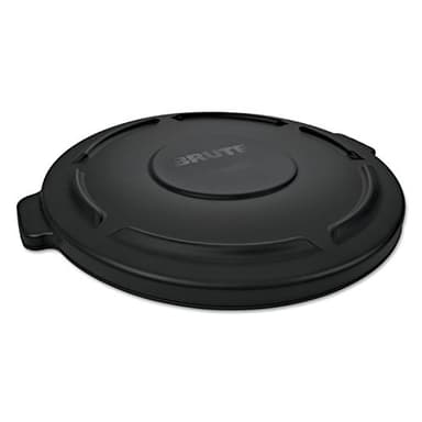 Rubbermaid Commercial Products BRUTE Trash Can Dome Lid, 55-Gallon, Black, Compatible with the Rubbermaid Heavy Duty 55-Gallon Garbage Bins
