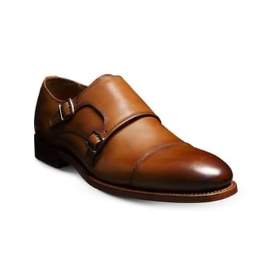 Allen Edmonds Men's Pierce Monk Strap Oxford Oxford Walnut Leather 12 D