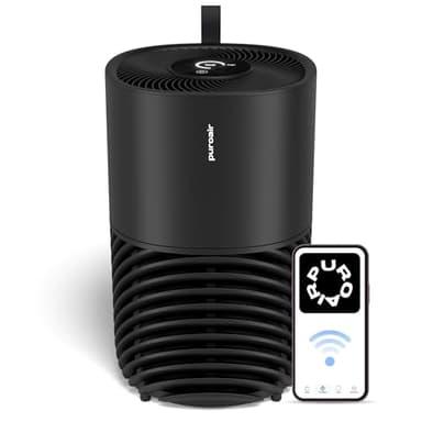 PuroAir 130i HEPA Air Purifiers for Home Pets - Covers Up To 600 Sq Ft - Filters Up To 99.9% of Pollutants, Smoke, Pollen, Dust - Quiet HEPA Air Filter - Air Purifiers for Bedroom