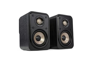 Polk Signature Elite ES10 Surround Sound Speakers - Hi-Res Audio Certified, Dolby Atmos & DTS:X Compatible, 1" Tweeter & 4" Woofer, Power Port Technology for Bass (Pair, Stunning Black)