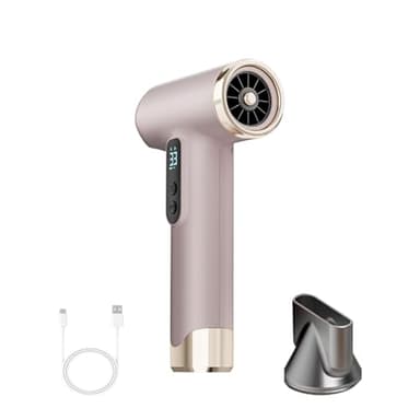 SL Nevnmoe Cordless Rechargeable Hair Dryer, 15000mAh Battery Operated,USB Portable Blow Dryer，3 Adjustable Hot and Cold Air Settings, Used for Travel, Camping, and RV.