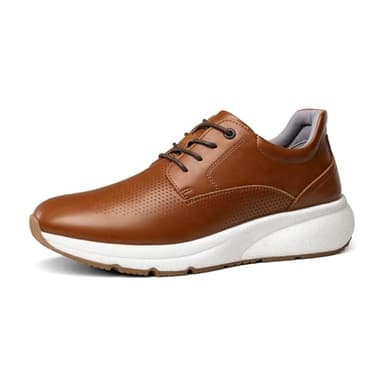 Bruno Marc Men's Casual Dress Sneakers Shoes, All-Day Comfort Cushioning Walking Breathable Lightweight Oxfords MaxFlex ActiveMetro,Size 11,Brown,BMUMOX2421