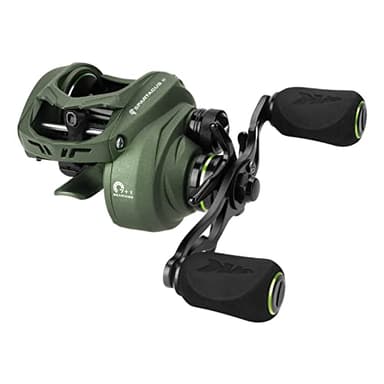 KastKing Spartacus II Baitcasting Fishing Reel, 6oz Ultralight, Super Smooth with 17.6 LB Carbon Fiber Drag, 7.2:1 Gear Ratio, 39mm Palm Perfect Lower Profile Design,Stryker Green,Left Handed