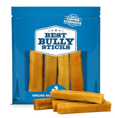Best Bully Sticks Himalayan Yak Cheese for Dogs - Large 4 Count (Pack of 1) - Natural, No Lactose, Odor Free, Long-Lasting Snack