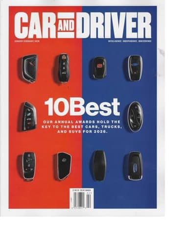 Car and Driver Magazine January/February 2026 : 10 Best Cars, Trucks and SUVs