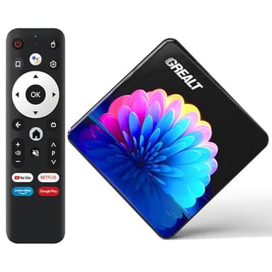Android TV Box 8K Ultra HD Smart TV Box Android 13.0 2GB RAM 16GB RK3528 Chip Quad Core 64bit Supporting 4K@60fs 2.4G /5G Dual-Band WIFI6 BT5.0 USB 2.0 10/100M Ethernet
