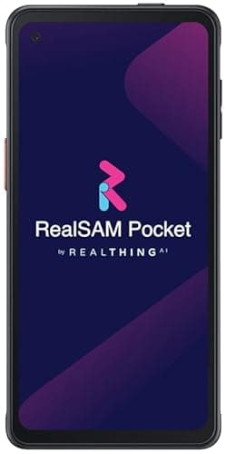 Voice-Operated 5G Smartphone for The Blind: RealSAM Pocket. Just Tap The Screen and Talk, It's That Simple (No Hunting Icons or Swiping); Unlocked, Works with All Major Carriers