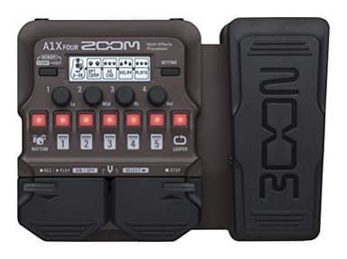 Zoom A1X FOUR Acoustic Instrument Multi-Effects Pedal for Guitar, Violin, Saxophone, Trumpet & Upright Bass, with Expression Pedal, Acoustic Modeling, Looper, Rhythm Section