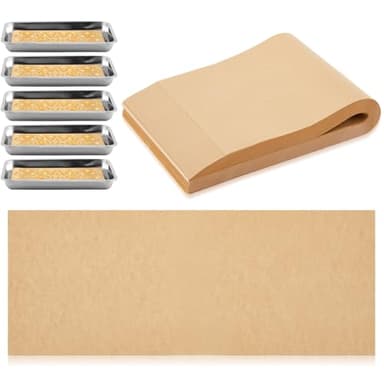 Fuyoooo 300 Pcs Freeze Dryer Tray Mats Compatible with Harvest Right, Harvest Right Freeze Dryer Accessories, One-off Parchment Paper, Non-stick Baking Mats (Medium 17 x 6.8")