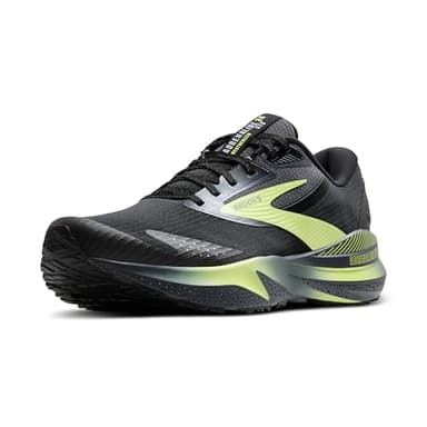Brooks Men’s Adrenaline GTS 24 Weatherized Supportive Running Shoe - Black/Ebony/New Yellow - 9 Medium