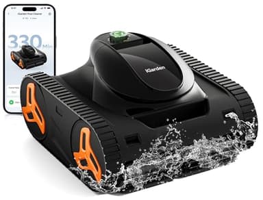 iGarden Robotic Pool Cleaner KN Series, 5.5-Hour Runtime, Smart 3D Navigation, Full-Inverter Energy-Saving Tech, Cleans Floor, Wall & Waterline, for Above-Ground & Inground Pools