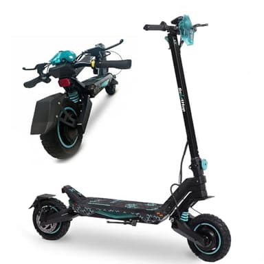 Electric Scooter for Adults, Off-Road E Scooter, Dual 1000W Motors, 10" Tires, Up to 35MPH Top Speed, 31-35 Miles Range, Dual Brakes & Suspension, Foldable Scooter for Commuting, Max Weight 331LBS