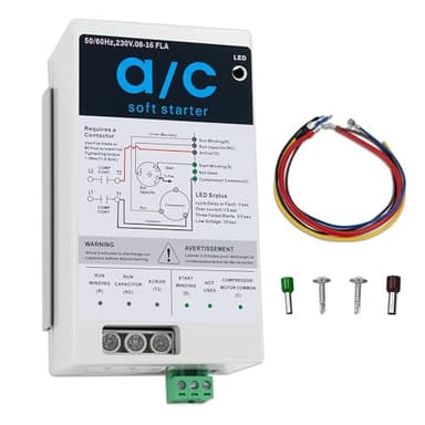Eshcol AC Soft Start Kit for 1.75-3.5 Ton Air Conditioners, Fit for Home, RV, Commercial, Generators Use. Easy to Install, Reduces Start-Up Current by 70%, 110V-240V. Compatible with Most AC Brands.