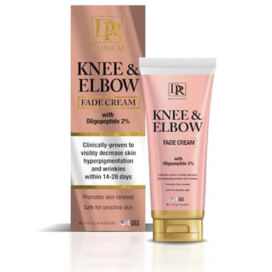 Daggett & Ramsdell Knee and Elbow Fade Cream with Oligopeptide 2% 4 oz. - Hyperpigmentation and Wrinkle Treatment, Safe for Sensitive Skin