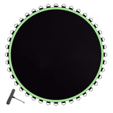 8FT 10FT 12FT 14FT 15FT Trampoline Mat Replacement, UV-Resistant & Durable Bounce Pad, 8 Rows of Stitching(8 FT (42 V-Rings))