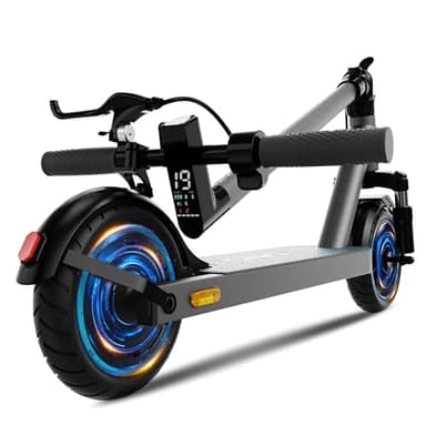 QnQ Electric Scooter, Powerful 500W*2 Dual Peak Motor, Max12/28/35Miles Long Range, Top Speed 15.5/19/22MPH, 8.5/10"Tires,Long-lasting battery life, dual elastomer suspension UL 2272 & 2271 Certified