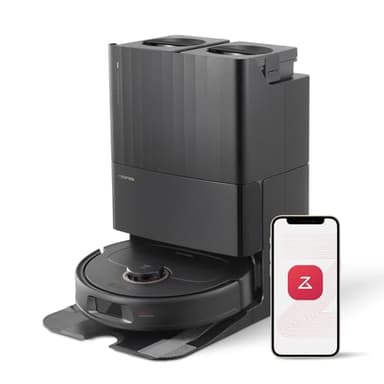 roborock Qrevo Pro Robot Vacuum and Mop with FlexiArm Design Edge Mopping, Dynamic Hot Water Mop Washing and Drying, Intelligent Dirt Detection, 7,000 Pa Suction, Ideal for Carpets