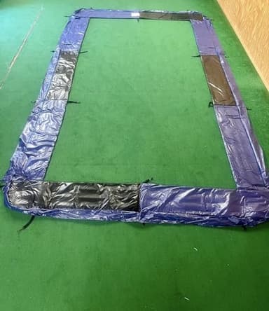 8'X14' Rectangle Trampoline Blue Pads