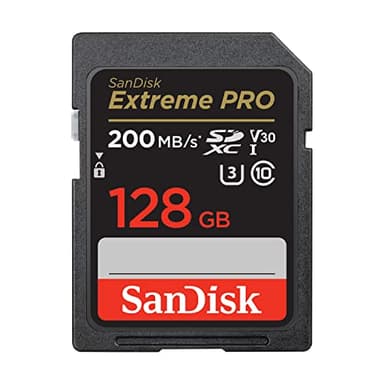 SANDISK 128GB Extreme PRO SDXC UHS-I Memory Card - C10, U3, V30, 4K UHD, SD Card - SDSDXXD-128G-GN4IN