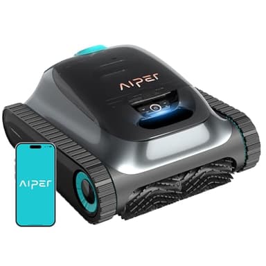 Aiper Scuba S1 Robotic Pool Cleaner, Wall & Waterline Cleaning, Dual Filtration, Extended 180-Min Battery Life, Smarter Navigation with High-Precision Sensors, App Support, OTA Upgrade