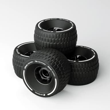 ANTWHEEL All-Terrain Longboard Wheels 100mm Electric Skateboard Wheels 78A high Rebound Urethane Wheels (All-Terrain Wheels)