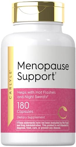 Carlyle Menopause Supplement for Women | 180 Capsules | Helps with Hot Flashes and Night Sweats | Non-GMO, Gluten Free Menopause Support