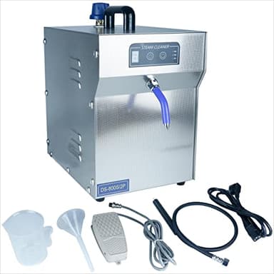 TDRFORCE Jewelry Steam Cleaner Machine Professional High Pressure Jewelry Cleaning Steamer Pro Jewelry Cleaners Best Jewelry Cleaner with Foot Pedal Control Fix & Nozzle Hose 2L Auto Water Supply