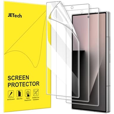 JETech Front Screen Protector for Samsung Galaxy Z Fold 7 2025, Full Coverage PET Film, Case Friendly, HD Clear, 3-Pack