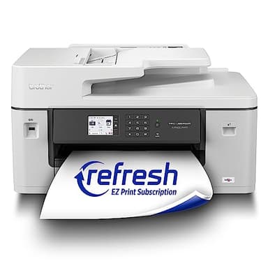 Brother Genuine Wide Format All-in-One Wireless Color Printer for Home Office and Small Business with 11x17 Printer, Scanner, Copier and Fax - Fast 28 PPM Inkjet Technology (MFC-J6540DW)