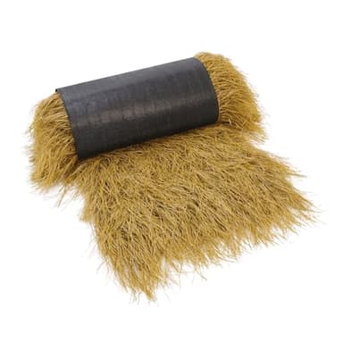 120" Tiki Thatch Grass Roof, Mexican Artificial Straw Roll for Tiki Bar Hut Party Garden Fence Patio DIY Crafts,Palapa Thatch Roofing Duck Blind Grass Hay Bales for Decoration (10ft x 16in, Yellow)