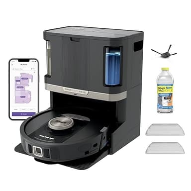 Shark Robot Vacuum & Mop Combo, PowerDetect NeverTouch Pro, Self-Emptying, Self-Refill with Self-Clean Pad Wash & Dry, 60-Day Capacity, 30-Day Refill Tank, UR2850ZE (Renewed)