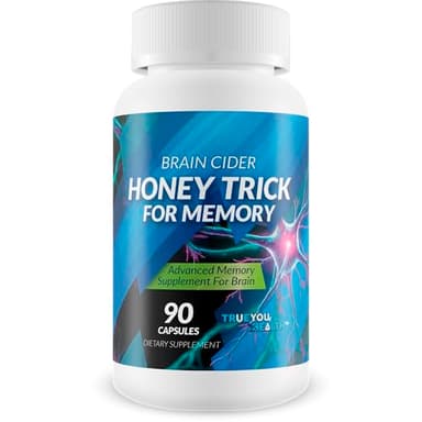 Honey Trick - Our Best Blood Flow, Vision, & Memory Supplement for Brain - Nervous System Support - Blood Balance Supplement - Japanese Capsaicin Honey Boost XL Nootropics Brain Support