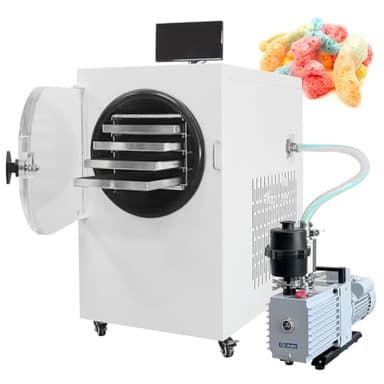 Freeze Dryer Machine for Home Food Preservation, 4-Layer Stainless Steel Trays, 8.8-13.2 LBS/Batch, 7" Touch Screen, Electric Defrost, Fruit Vegetable Processing